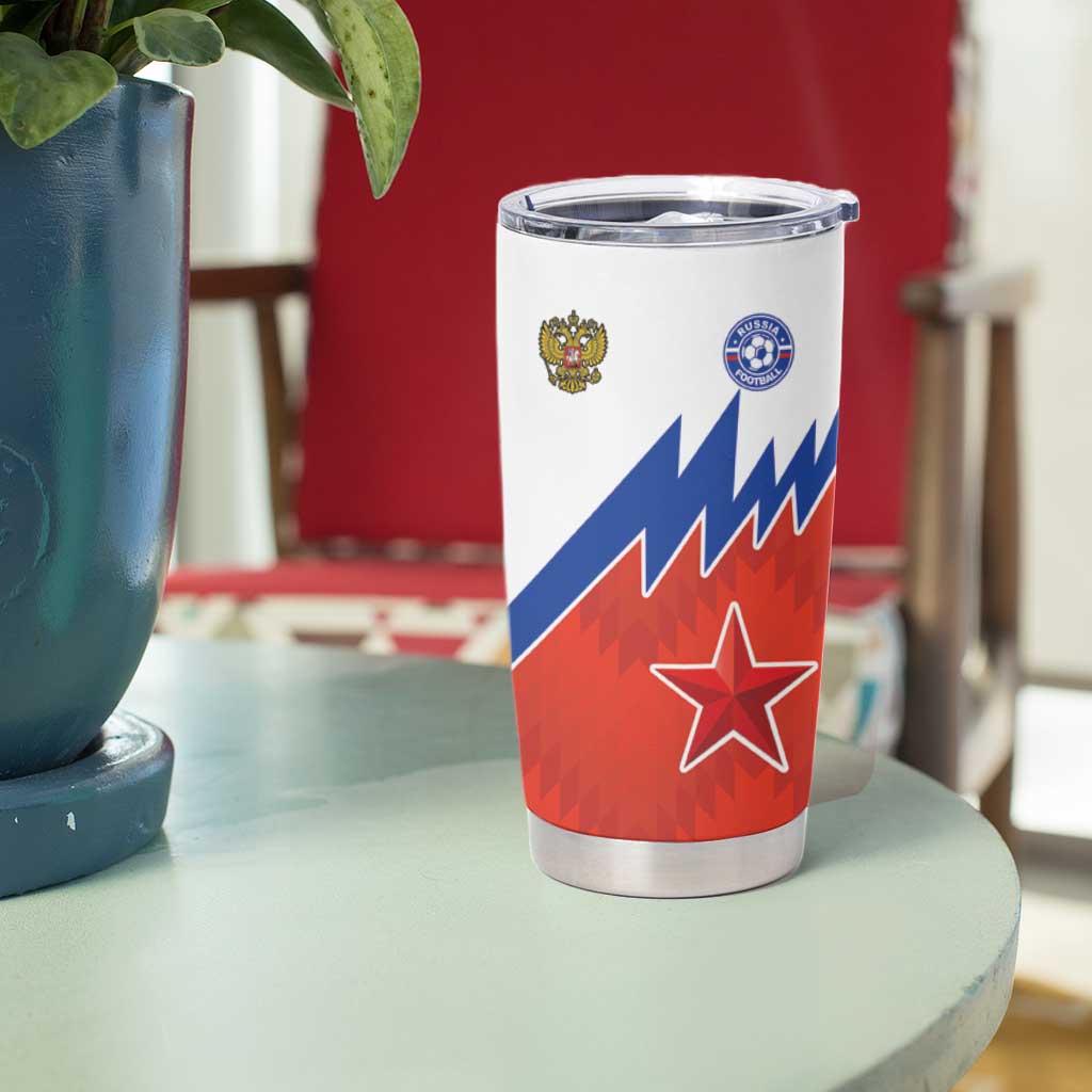 Personalized Russia Football Tumbler Cup The National Team Go Champion - Wonder Print Shop