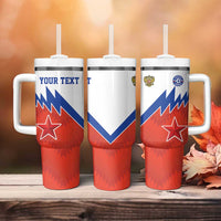 Personalized Russia Football Tumbler With Handle The National Team Go Champion - Wonder Print Shop