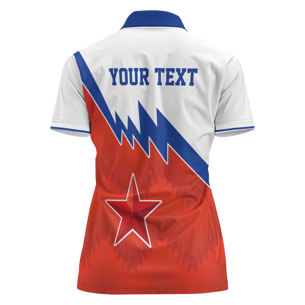 Personalized Russia Football Women Polo Shirt The National Team Go Champion - Wonder Print Shop