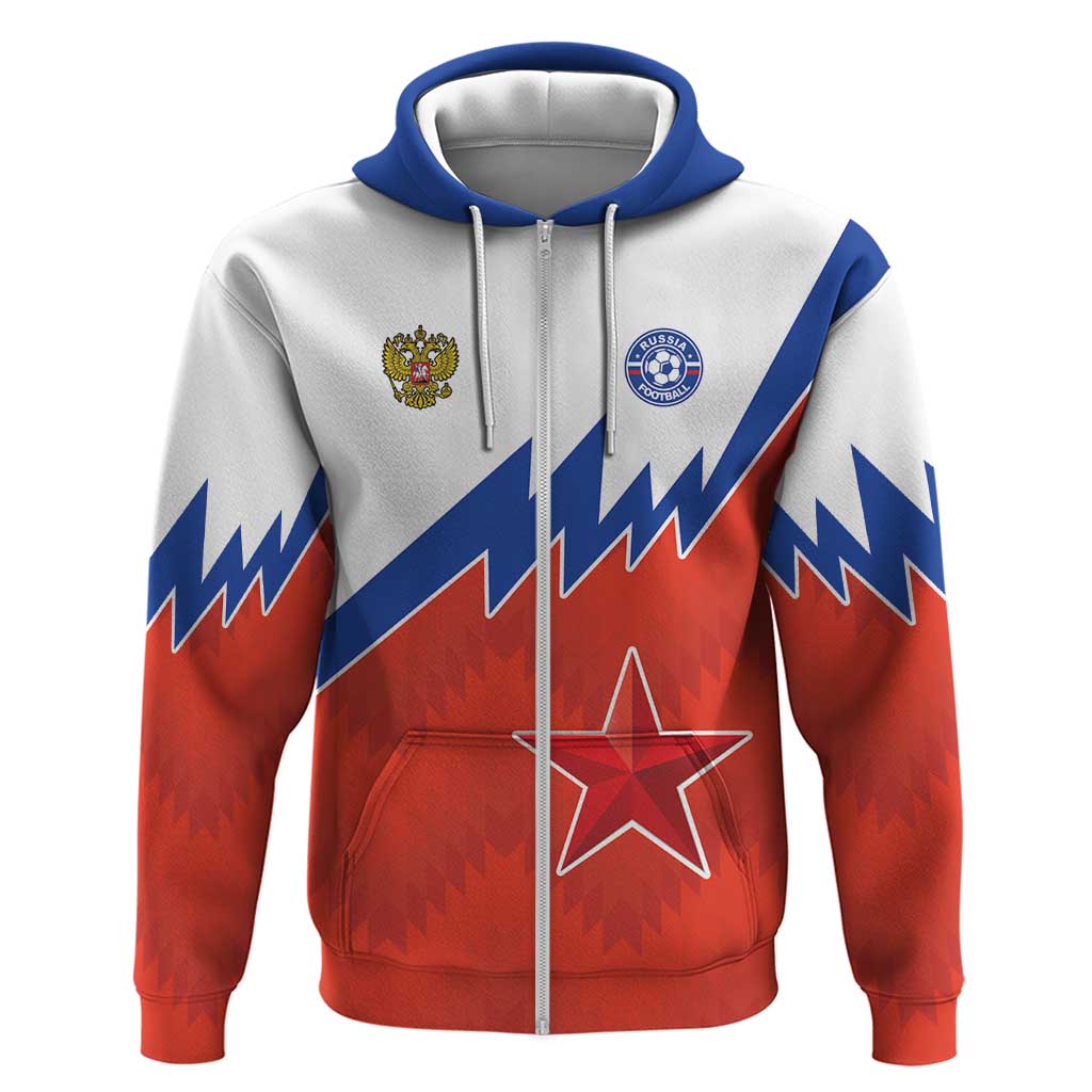 Personalized Russia Football Zip Hoodie The National Team Go Champion - Wonder Print Shop