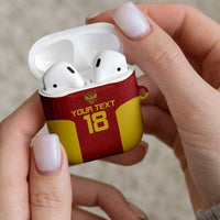 Custom Russia Football AirPods Case Nashi Parni Khokhloma Style - Red - Wonder Print Shop