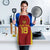 Custom Russia Football Apron Nashi Parni Khokhloma Style - Red - Wonder Print Shop