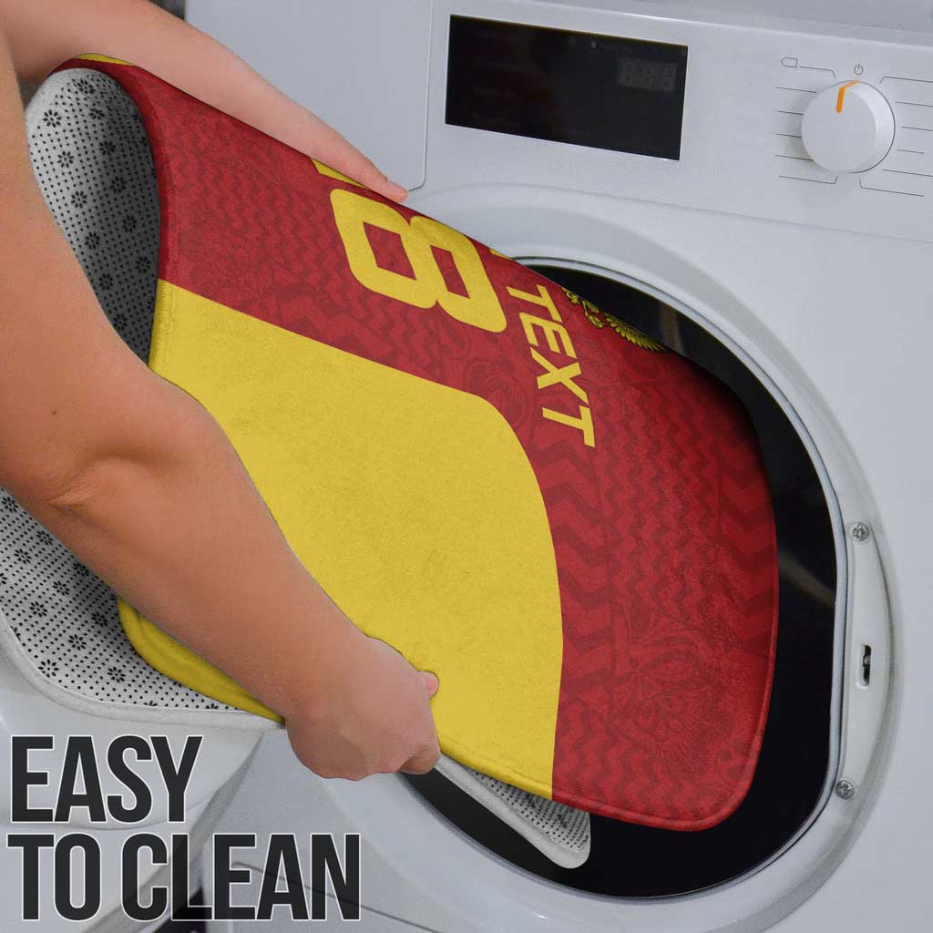 Custom Russia Football Bathroom Set Nashi Parni Khokhloma Style - Red - Wonder Print Shop