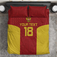 Custom Russia Football Bedding Set Nashi Parni Khokhloma Style - Red - Wonder Print Shop