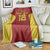 Custom Russia Football Blanket Nashi Parni Khokhloma Style - Red - Wonder Print Shop