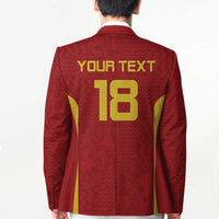 Custom Russia Football Blazer Nashi Parni Khokhloma Style - Red - Wonder Print Shop