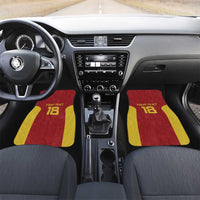 Custom Russia Football Car Mats Nashi Parni Khokhloma Style - Red - Wonder Print Shop
