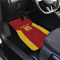 Custom Russia Football Car Mats Nashi Parni Khokhloma Style - Red - Wonder Print Shop