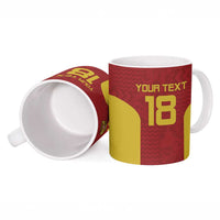 Custom Russia Football Ceramic Mug Nashi Parni Khokhloma Style - Red - Wonder Print Shop