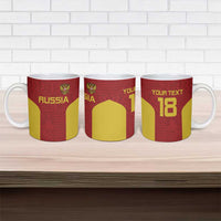 Custom Russia Football Ceramic Mug Nashi Parni Khokhloma Style - Red - Wonder Print Shop