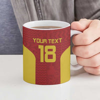 Custom Russia Football Ceramic Mug Nashi Parni Khokhloma Style - Red - Wonder Print Shop