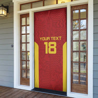 Custom Russia Football Door Cover Nashi Parni Khokhloma Style - Red - Wonder Print Shop