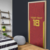 Custom Russia Football Door Cover Nashi Parni Khokhloma Style - Red - Wonder Print Shop