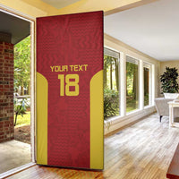 Custom Russia Football Door Cover Nashi Parni Khokhloma Style - Red - Wonder Print Shop