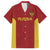Custom Russia Football Family Matching Puletasi and Hawaiian Shirt Nashi Parni Khokhloma Style - Red - Wonder Print Shop