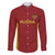 Custom Russia Football Family Matching Puletasi and Hawaiian Shirt Nashi Parni Khokhloma Style - Red - Wonder Print Shop