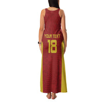 Custom Russia Football Family Matching Tank Maxi Dress and Hawaiian Shirt Nashi Parni Khokhloma Style - Red - Wonder Print Shop