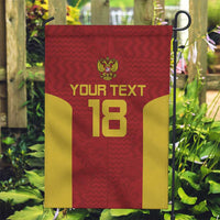 Custom Russia Football Garden Flag Nashi Parni Khokhloma Style - Red - Wonder Print Shop