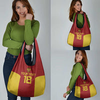 Custom Russia Football Grocery Bag Nashi Parni Khokhloma Style - Red - Wonder Print Shop