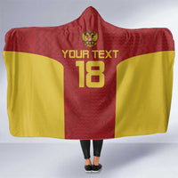 Custom Russia Football Hooded Blanket Nashi Parni Khokhloma Style - Red - Wonder Print Shop