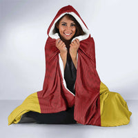 Custom Russia Football Hooded Blanket Nashi Parni Khokhloma Style - Red - Wonder Print Shop