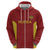 Custom Russia Football Hoodie Nashi Parni Khokhloma Style - Red - Wonder Print Shop