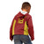 Custom Russia Football Kid Hoodie Nashi Parni Khokhloma Style - Red - Wonder Print Shop