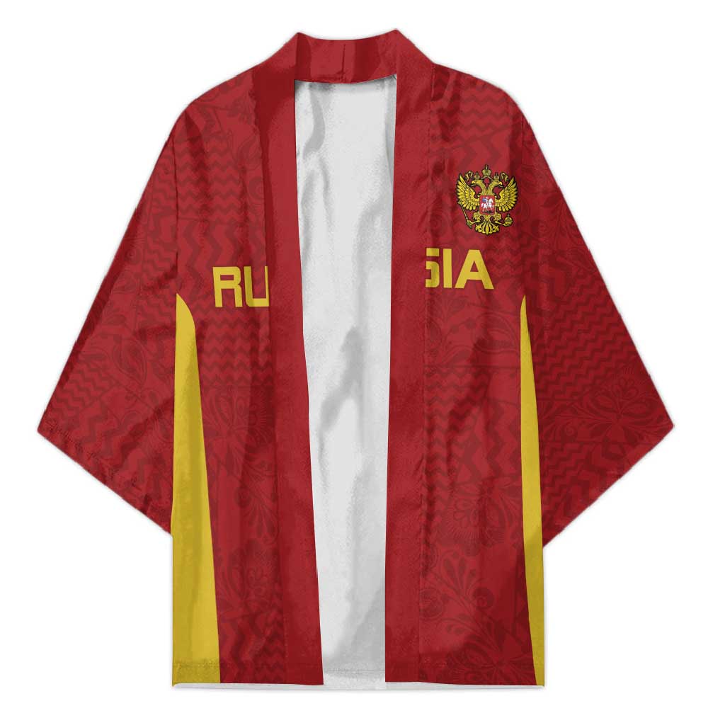 Custom Russia Football Kimono Nashi Parni Khokhloma Style - Red - Wonder Print Shop