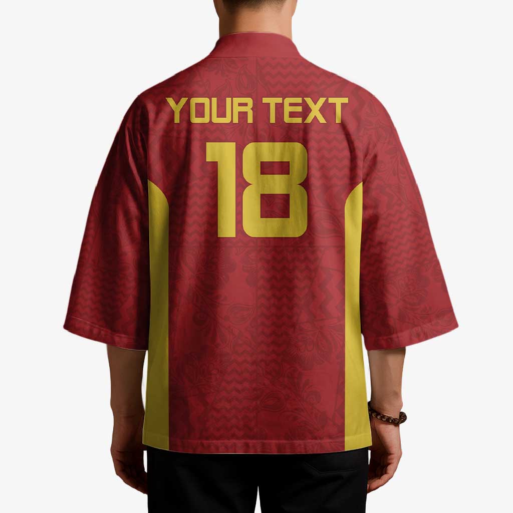 Custom Russia Football Kimono Nashi Parni Khokhloma Style - Red - Wonder Print Shop