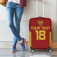 Custom Russia Football Luggage Cover Nashi Parni Khokhloma Style - Red - Wonder Print Shop