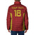 Custom Russia Football Padded Jacket Nashi Parni Khokhloma Style - Red - Wonder Print Shop