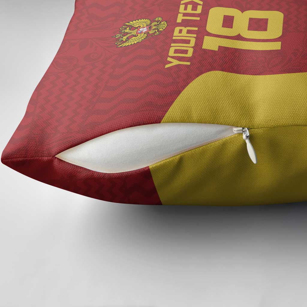 Custom Russia Football Pillow Cover Nashi Parni Khokhloma Style - Red - Wonder Print Shop