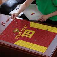 Custom Russia Football Puzzle Nashi Parni Khokhloma Style - Red - Wonder Print Shop