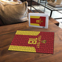 Custom Russia Football Puzzle Nashi Parni Khokhloma Style - Red - Wonder Print Shop