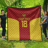 Custom Russia Football Quilt Nashi Parni Khokhloma Style - Red - Wonder Print Shop