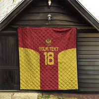 Custom Russia Football Quilt Nashi Parni Khokhloma Style - Red - Wonder Print Shop