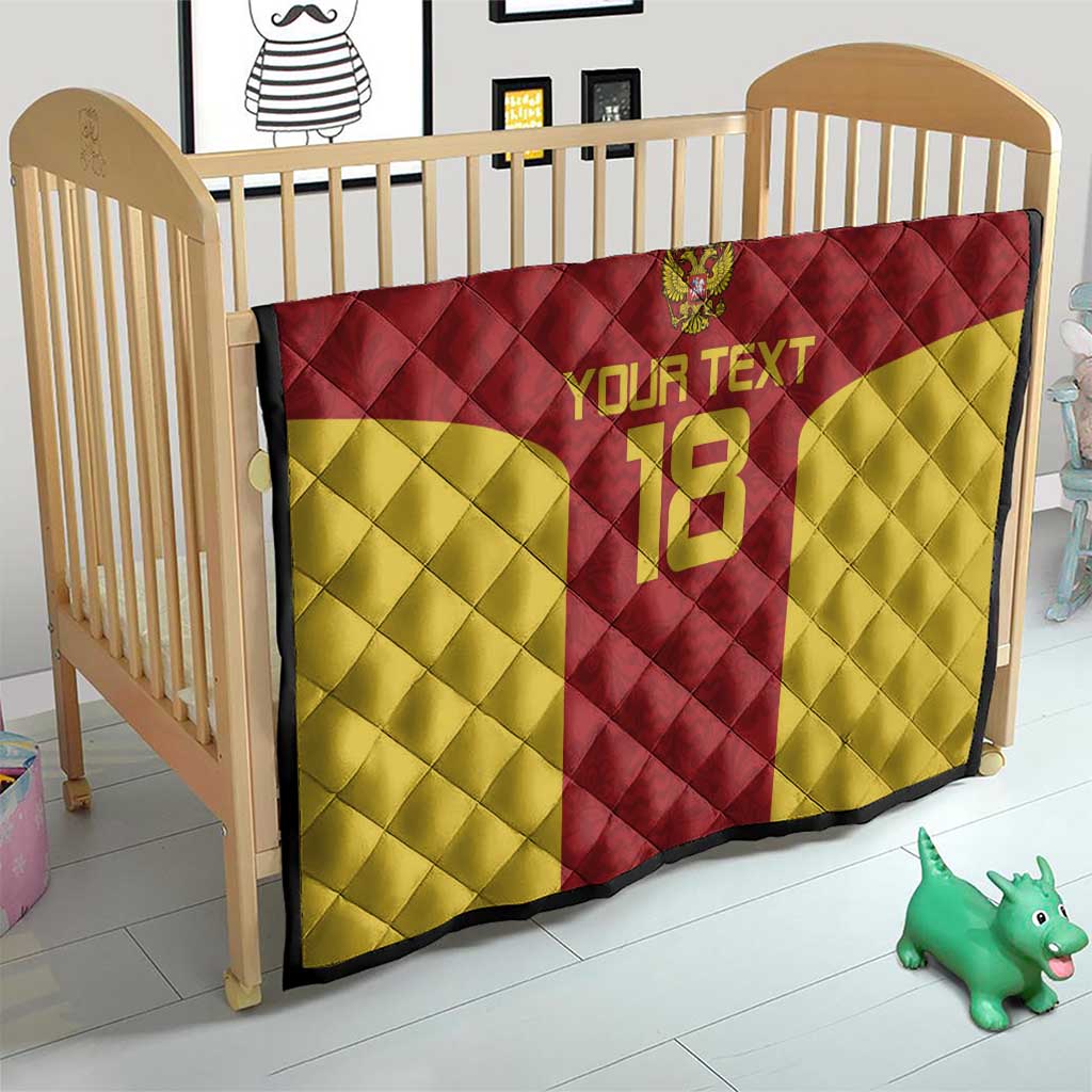 Custom Russia Football Quilt Nashi Parni Khokhloma Style - Red - Wonder Print Shop