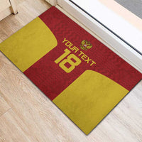 Custom Russia Football Rubber Doormat Nashi Parni Khokhloma Style - Red - Wonder Print Shop