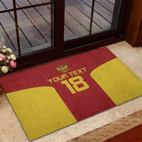 Custom Russia Football Rubber Doormat Nashi Parni Khokhloma Style - Red - Wonder Print Shop
