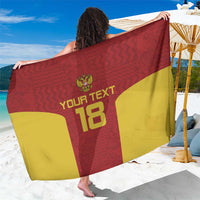 Custom Russia Football Sarong Nashi Parni Khokhloma Style - Red - Wonder Print Shop