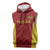 Custom Russia Football Sleeveless Hoodie Nashi Parni Khokhloma Style - Red - Wonder Print Shop