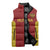 Custom Russia Football Sleeveless Puffer Jacket Nashi Parni Khokhloma Style - Red - Wonder Print Shop