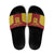 Custom Russia Football Slide Sandals Nashi Parni Khokhloma Style - Red - Wonder Print Shop