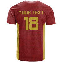 Custom Russia Football T Shirt Nashi Parni Khokhloma Style - Red - Wonder Print Shop