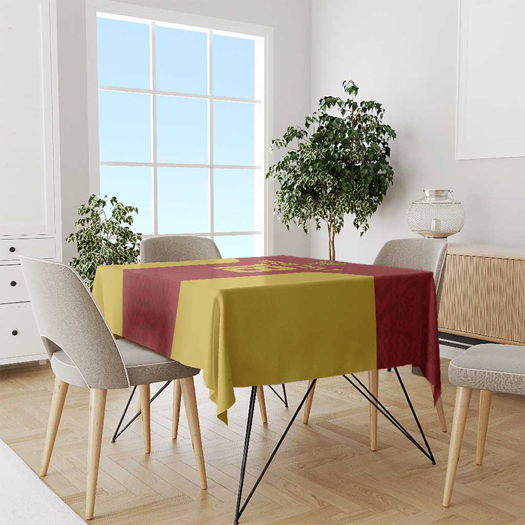 Custom Russia Football Tablecloth Nashi Parni Khokhloma Style - Red - Wonder Print Shop