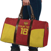 Custom Russia Football Travel Bag Nashi Parni Khokhloma Style - Red - Wonder Print Shop