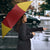 Custom Russia Football Umbrella Nashi Parni Khokhloma Style - Red - Wonder Print Shop