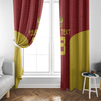 Custom Russia Football Window Curtain Nashi Parni Khokhloma Style - Red - Wonder Print Shop