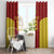 Custom Russia Football Window Curtain Nashi Parni Khokhloma Style - Red - Wonder Print Shop