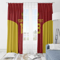 Custom Russia Football Window Curtain Nashi Parni Khokhloma Style - Red - Wonder Print Shop